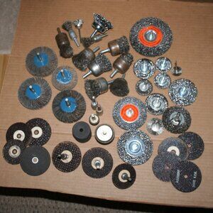 (40) Rotary Wire Wheels/Cut-Off Wheels/Flap Wheels/Wire End Brush LOT